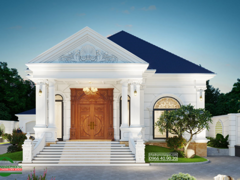 mẫu thiết kế biệt thự tân cổ điển đẹp