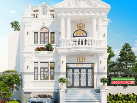 mẫu thiết kế biệt thự tân cổ điển đẹp