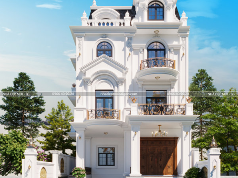 mẫu thiết kế biệt thự tân cổ điển đẹp
