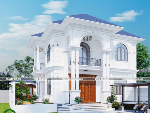 mẫu thiết kế biệt thự tân cổ điển đẹp