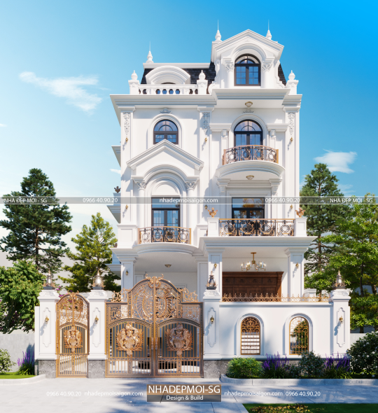 MẪU NHÀ PHỐ CỔ ĐIỂN 11x21M THUẬN AN - BÌNH DƯƠNG