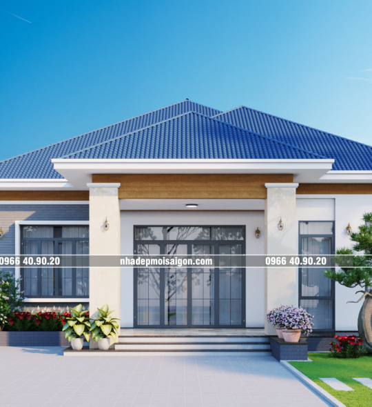 mẫu biệt thự vườn mái nhật 1 trệt đẹp