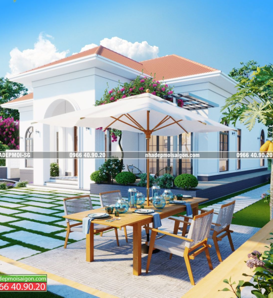 biệt thự vườn mái nhật 1 trệt