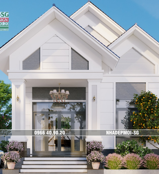 MẪU BIỆT THỰ VƯỜN MÁI THÁI 7X16M BÌNH CHÁNH