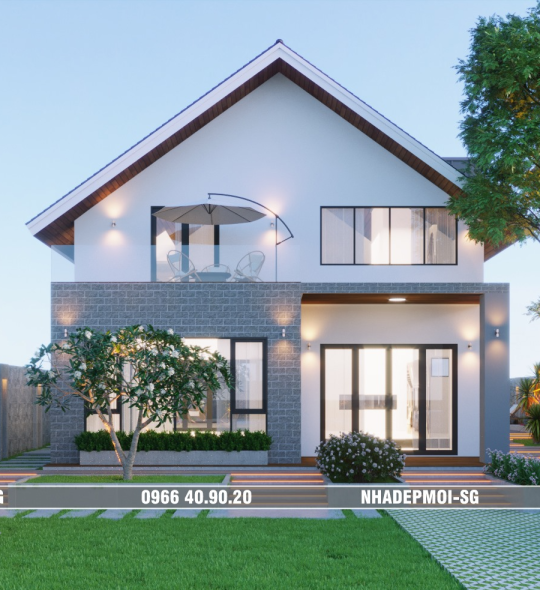 MẪU BIỆT THỰ VƯỜN MÁI THÁI 9X14M VŨNG TÀU