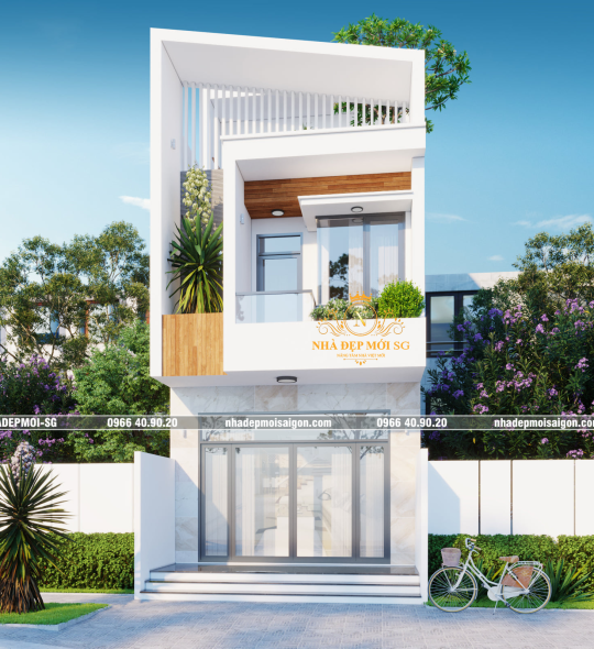 MẪU NHÀ PHỐ 3 TẦNG 4.8X17M 2 PHÒNG NGỦ - HÓC MÔN TP. HCM