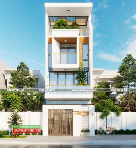 MẪU NHÀ PHỐ 4 TẦNG 5x14.5M 4 PHÒNG NGỦ - BÌNH CHÁNH TP. HCM