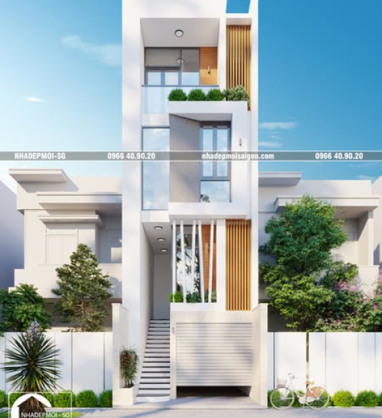 MẪU NHÀ PHỐ 4 TẦNG 4.5X20M 3 PHÒNG NGỦ - Q3 TP. HCM