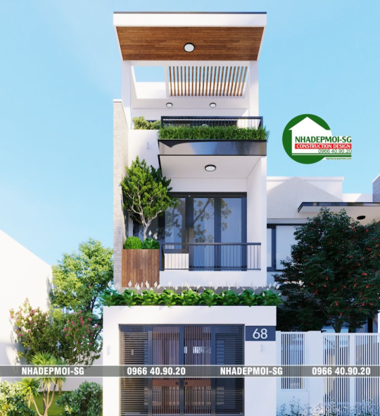 MẪU NHÀ PHỐ HIỆN ĐẠI ĐẸP 4X20M Q9 TP. HCM