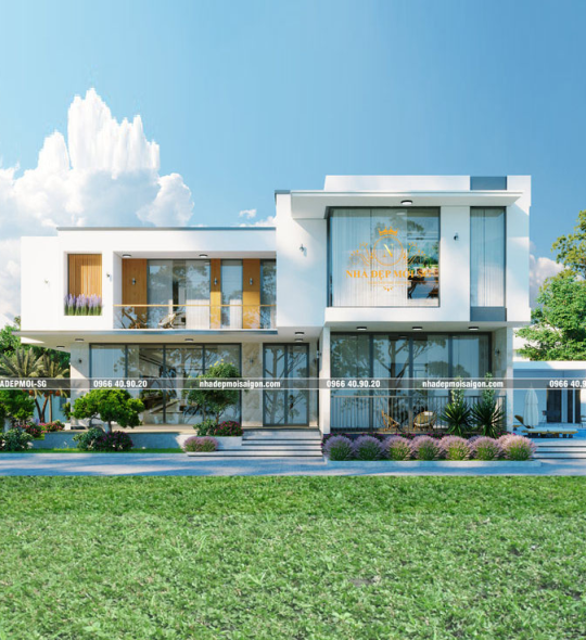 MẪU BIỆT THỰ HIỆN ĐẠI ĐẸP 2 TẦNG 11X17M TÂY NINH