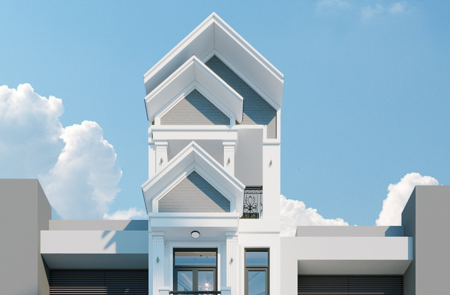 NHÀ PHỐ MÁI THÁI 5 TẦNG 4X18M