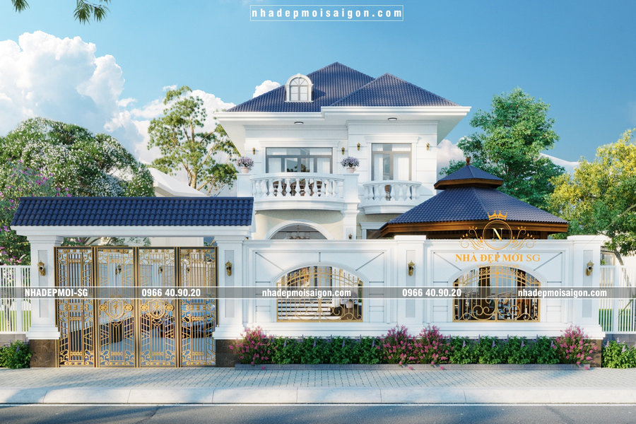 mẫu thiết kế biệt thự tân cổ điển đẹp