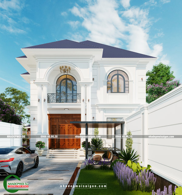 mẫu thiết kế biệt thự tân cổ điển đẹp