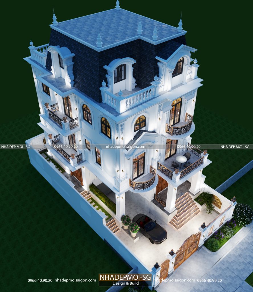 biệt thự cổ điển 3 tầng