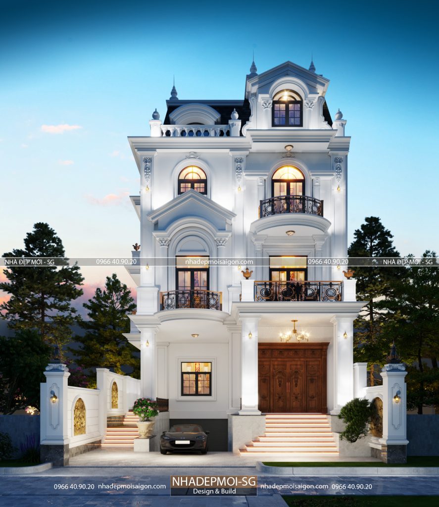 biệt thự cổ điển 3 tầng
