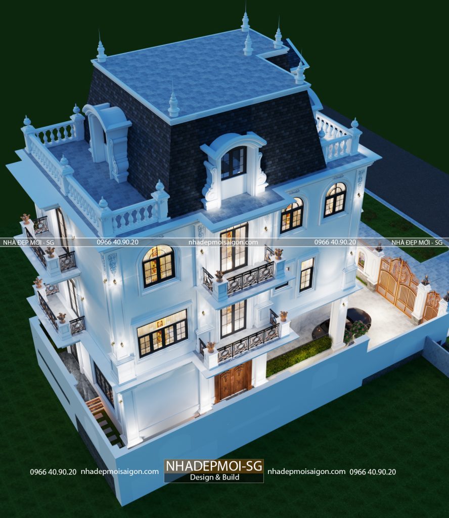 biệt thự cổ điển 3 tầng