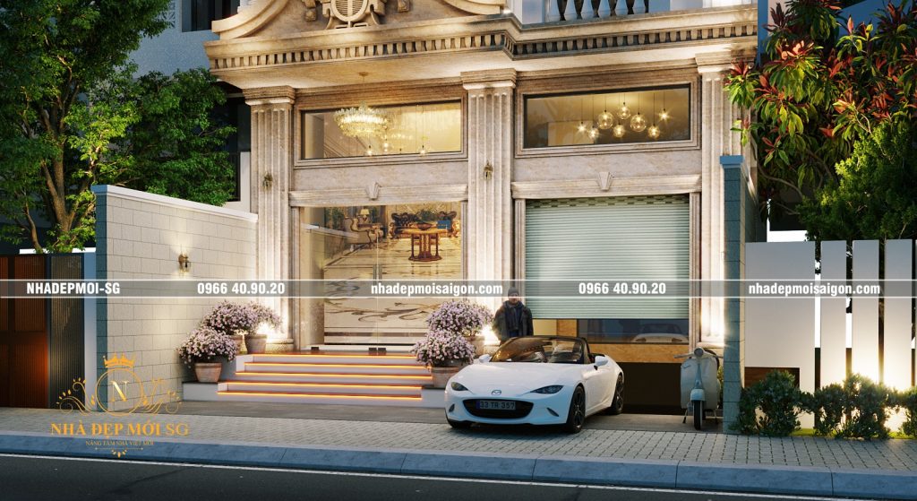 biệt thự cổ điển 3 tầng