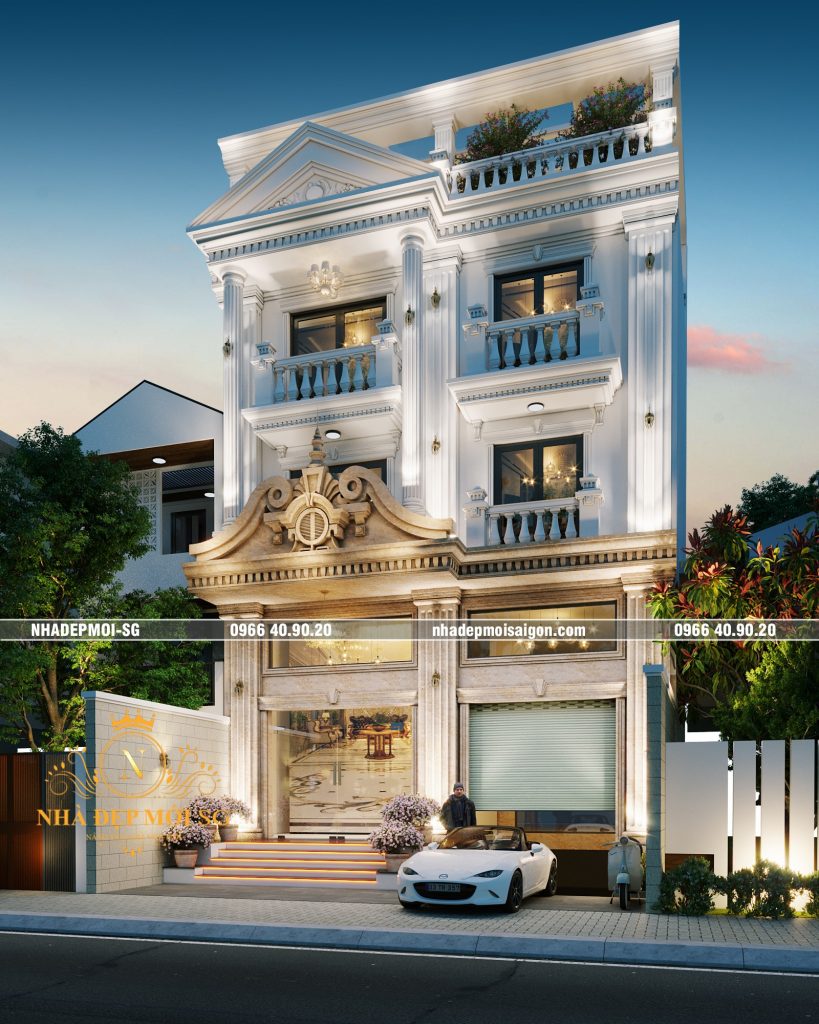biệt thự cổ điển 3 tầng