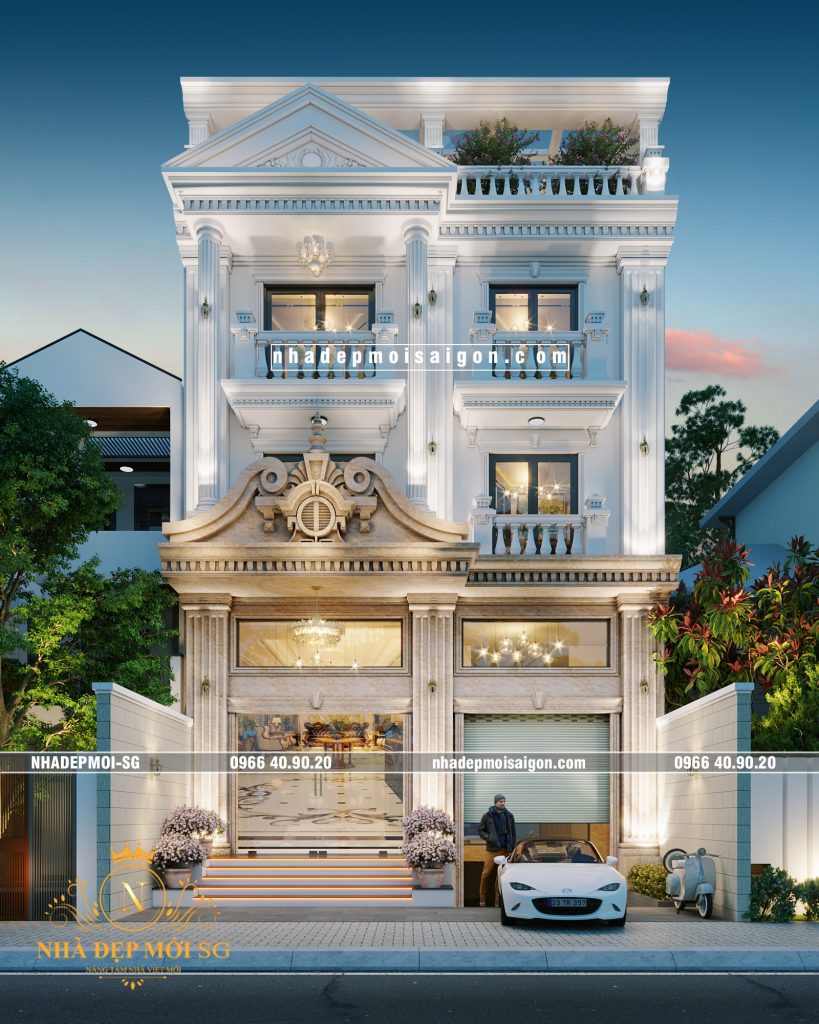 biệt thự cổ điển 3 tầng