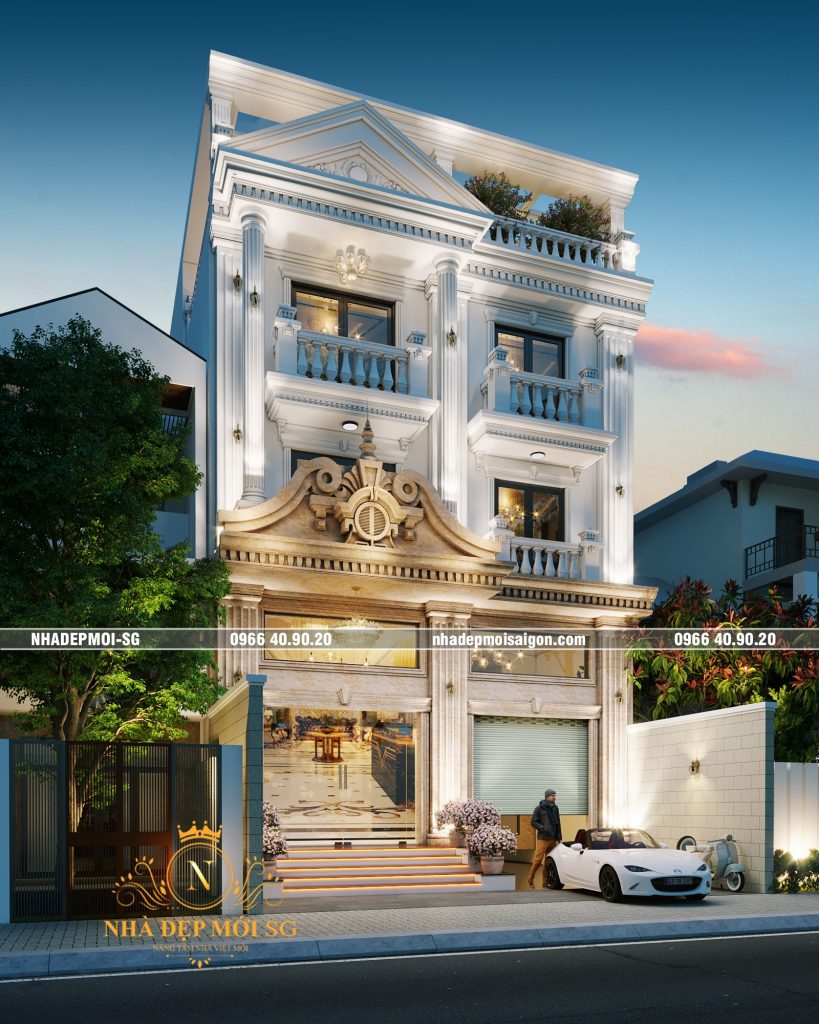 biệt thự cổ điển 3 tầng