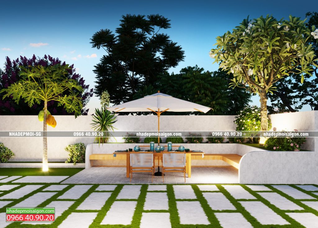 biệt thự vườn mái nhật 1 trệt