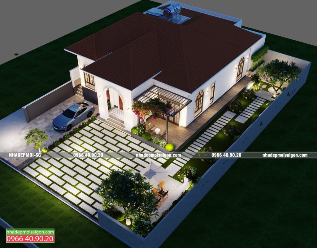 biệt thự vườn mái nhật 1 trệt