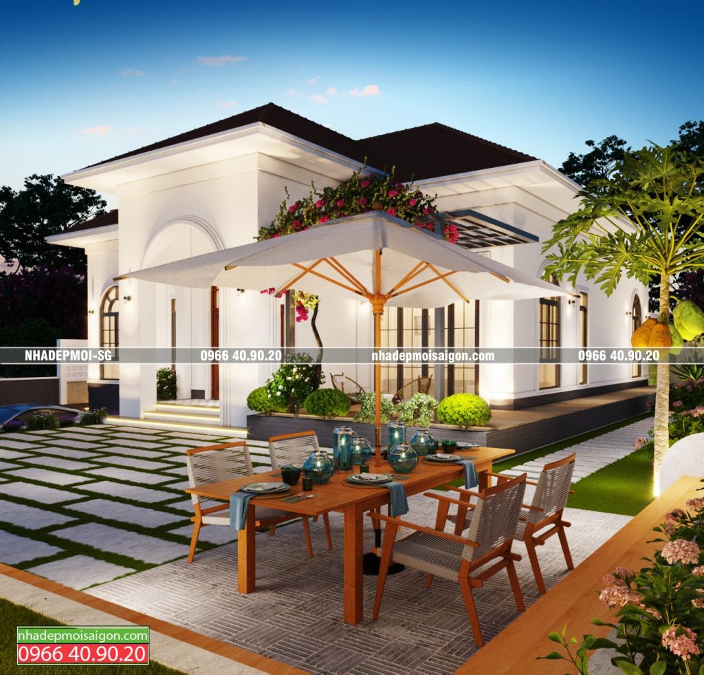 biệt thự vườn mái nhật 1 trệt