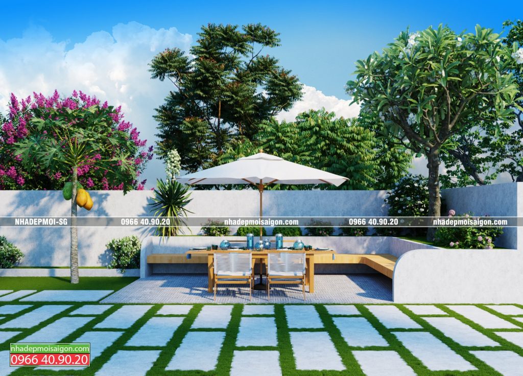 biệt thự vườn mái nhật 1 trệt