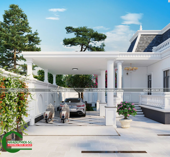 biệt thự cổ điển 1 trệt