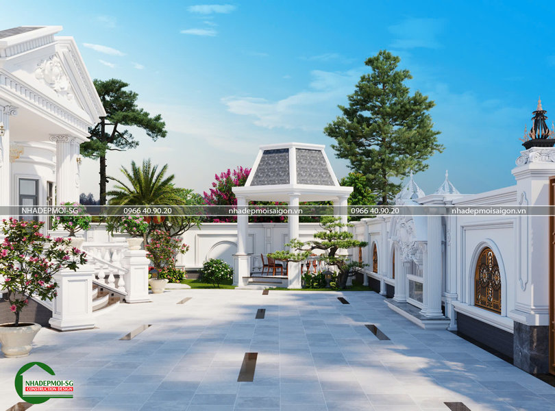 biệt thự cổ điển 1 trệt