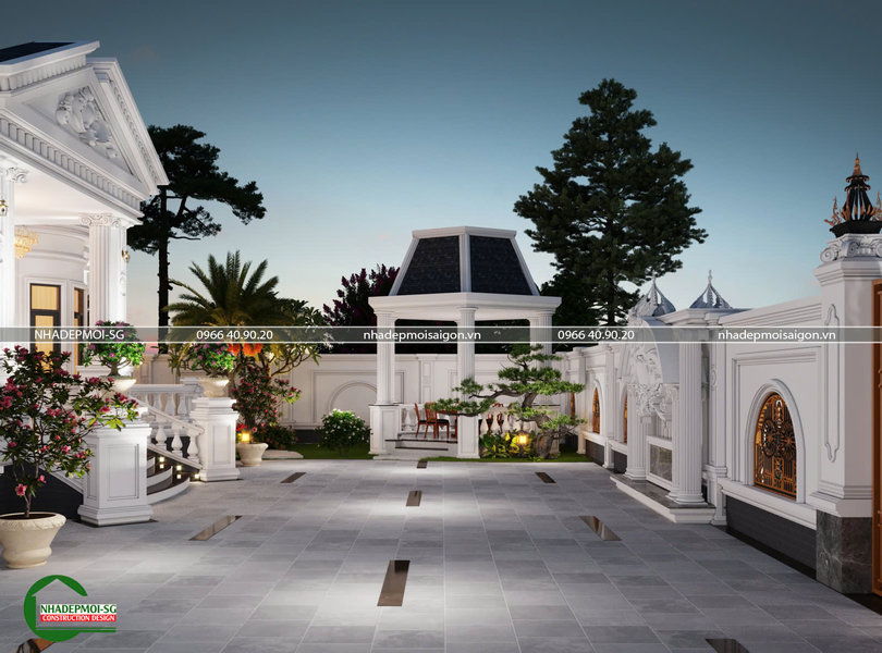 biệt thự cổ điển 1 trệt