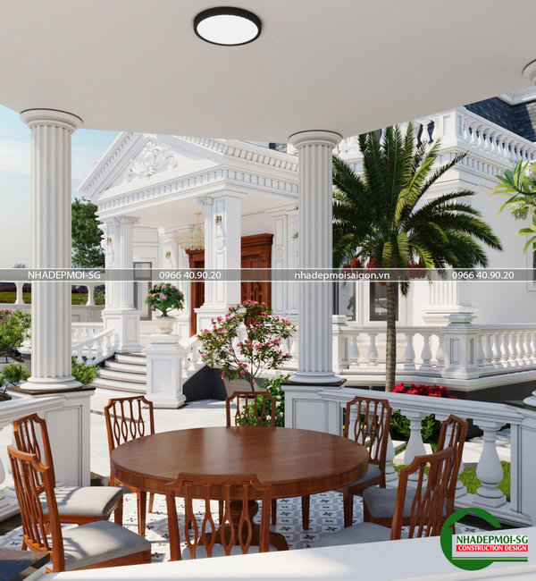 biệt thự cổ điển 1 trệt