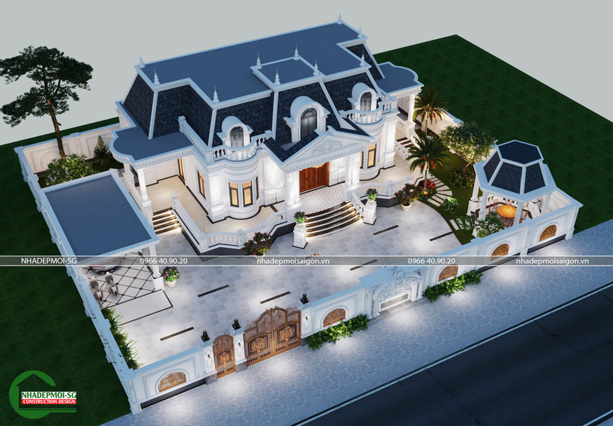 biệt thự cổ điển 1 trệt