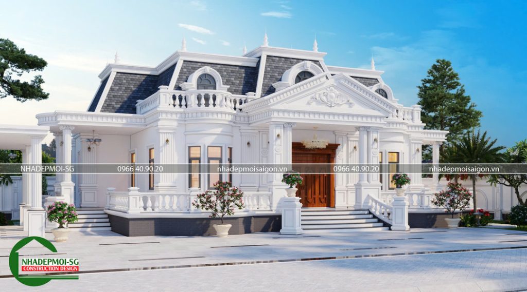 biệt thự cổ điển 1 trệt