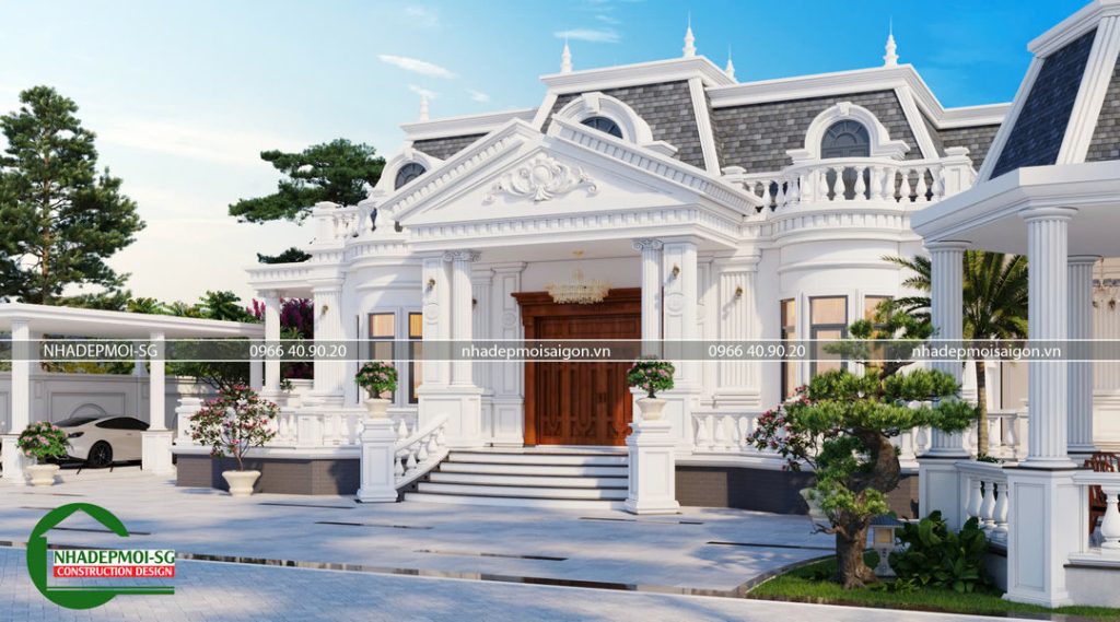 biệt thự cổ điển 1 trệt