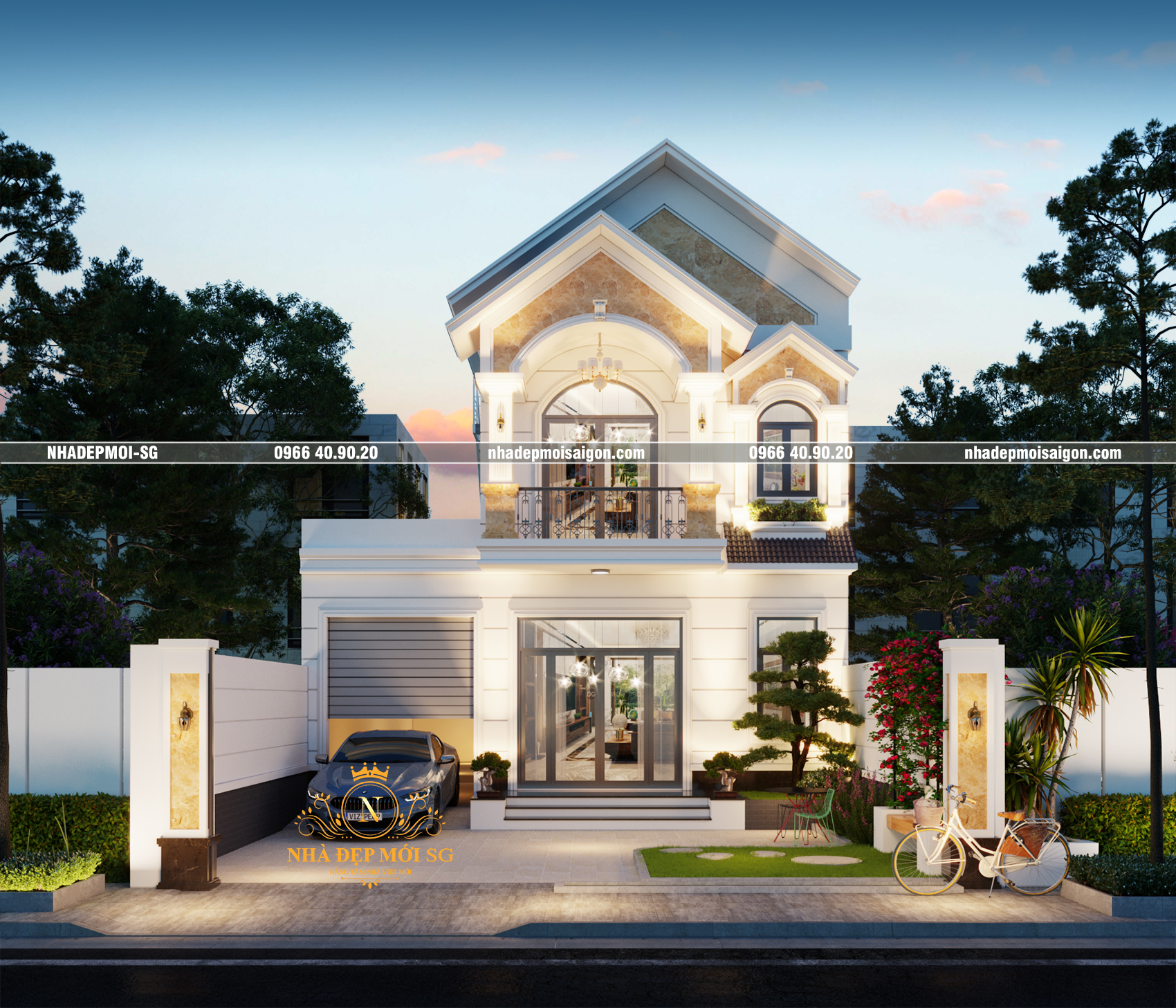 thi công nhà mái thái