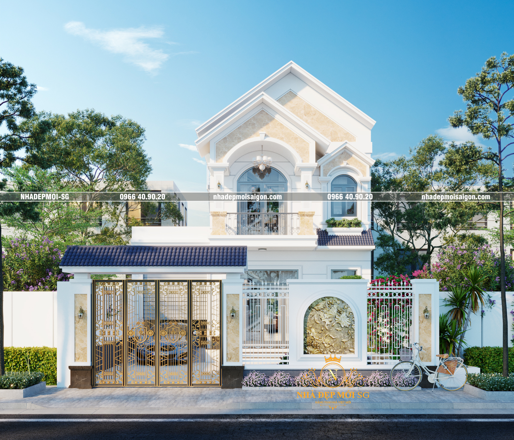 thi công nhà mái thái