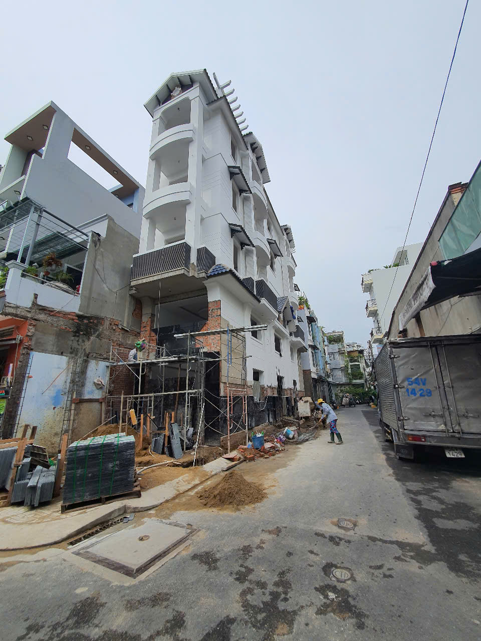 thi công nhà phố 2 mặt tiền