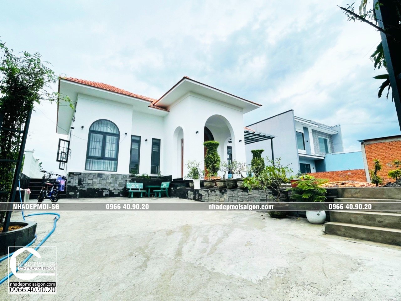 mẫu biệt thự 1 trệt đẹp