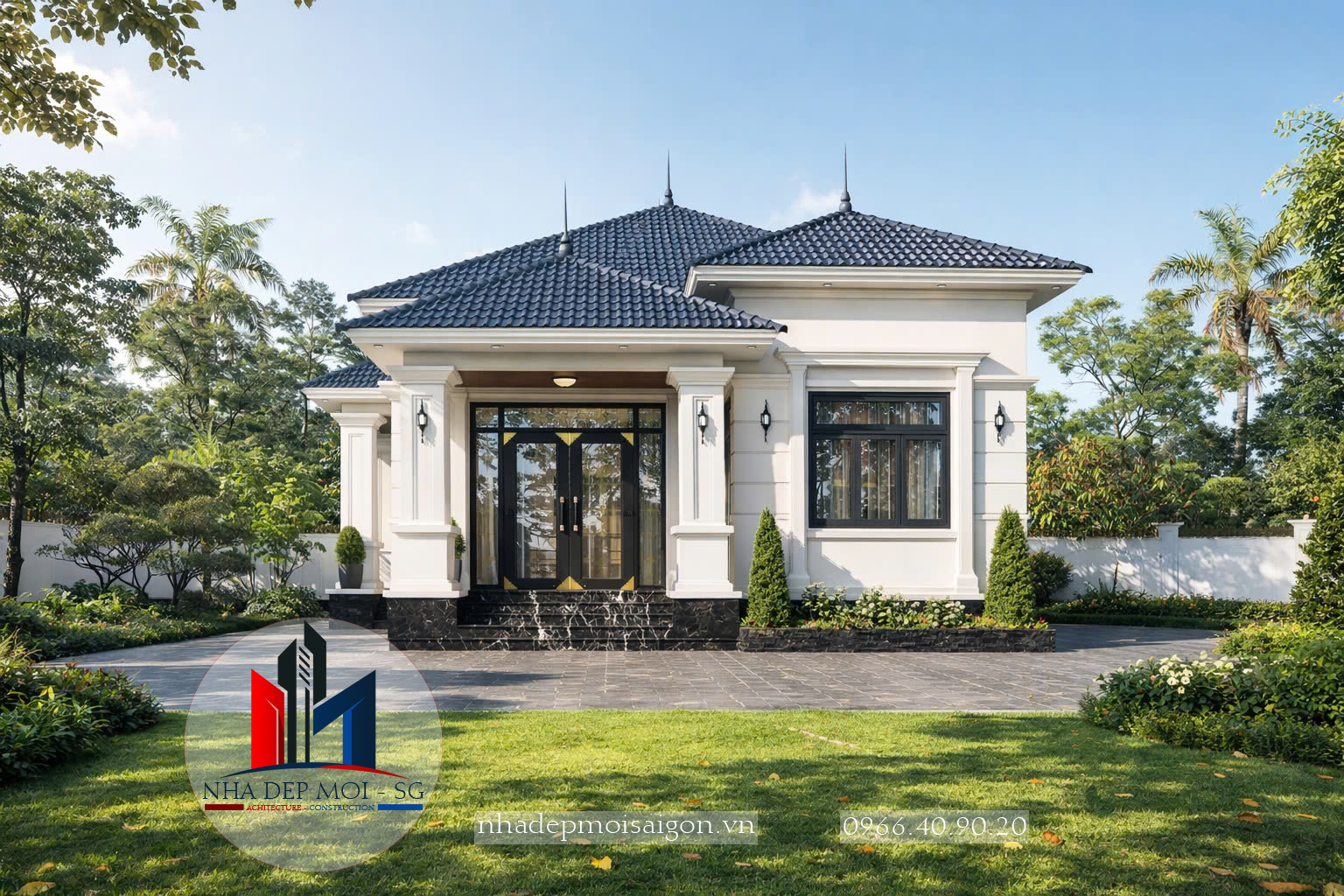 mẫu biệt thự vườn 1 trệt đẹp