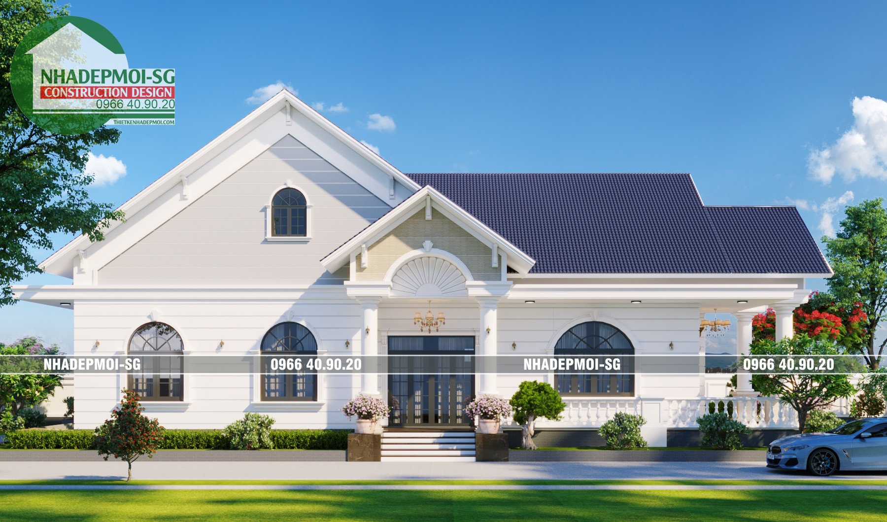 mẫu biệt thự vườn 1 trệt đẹp