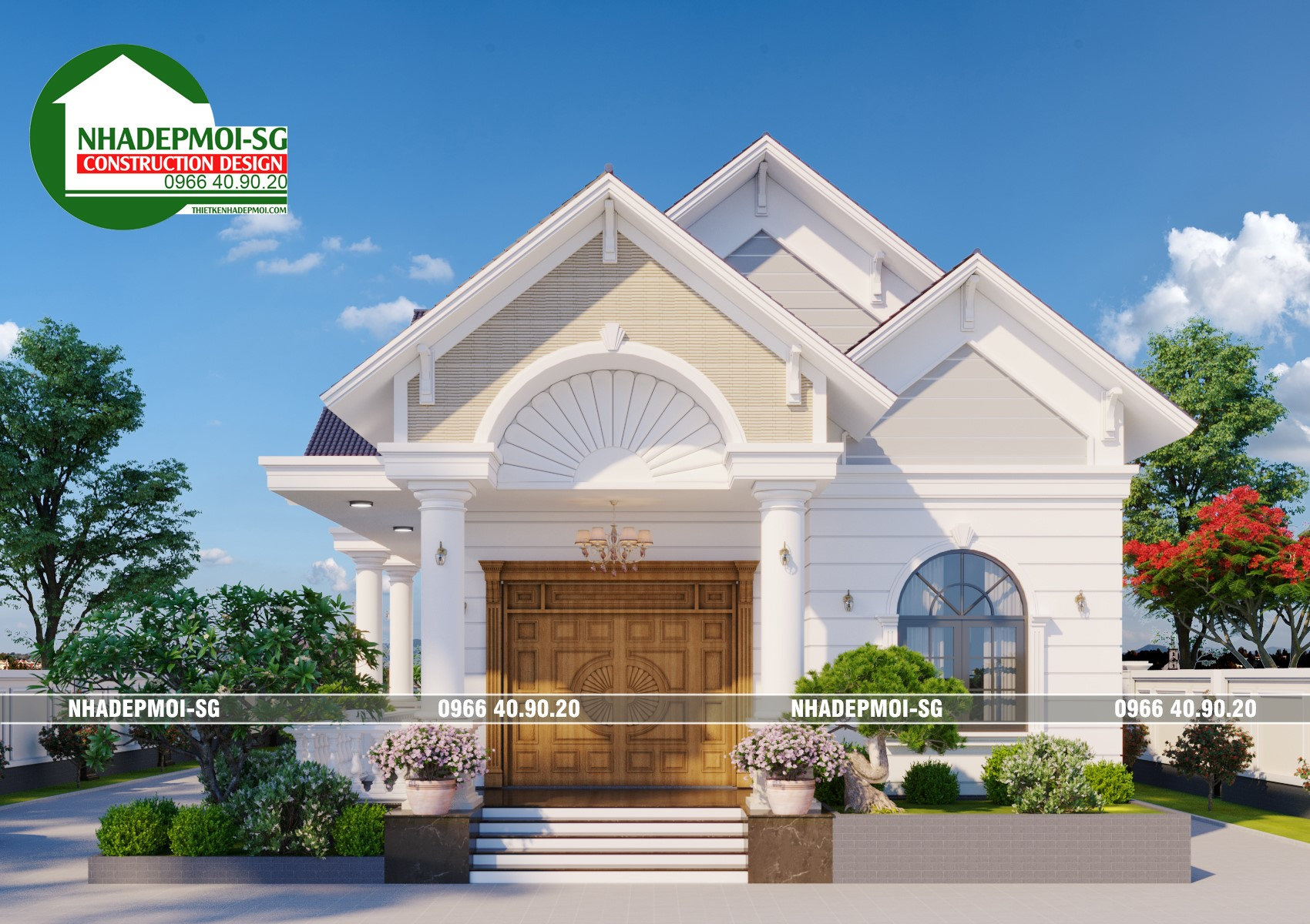 mẫu biệt thự vườn 1 trệt đẹp