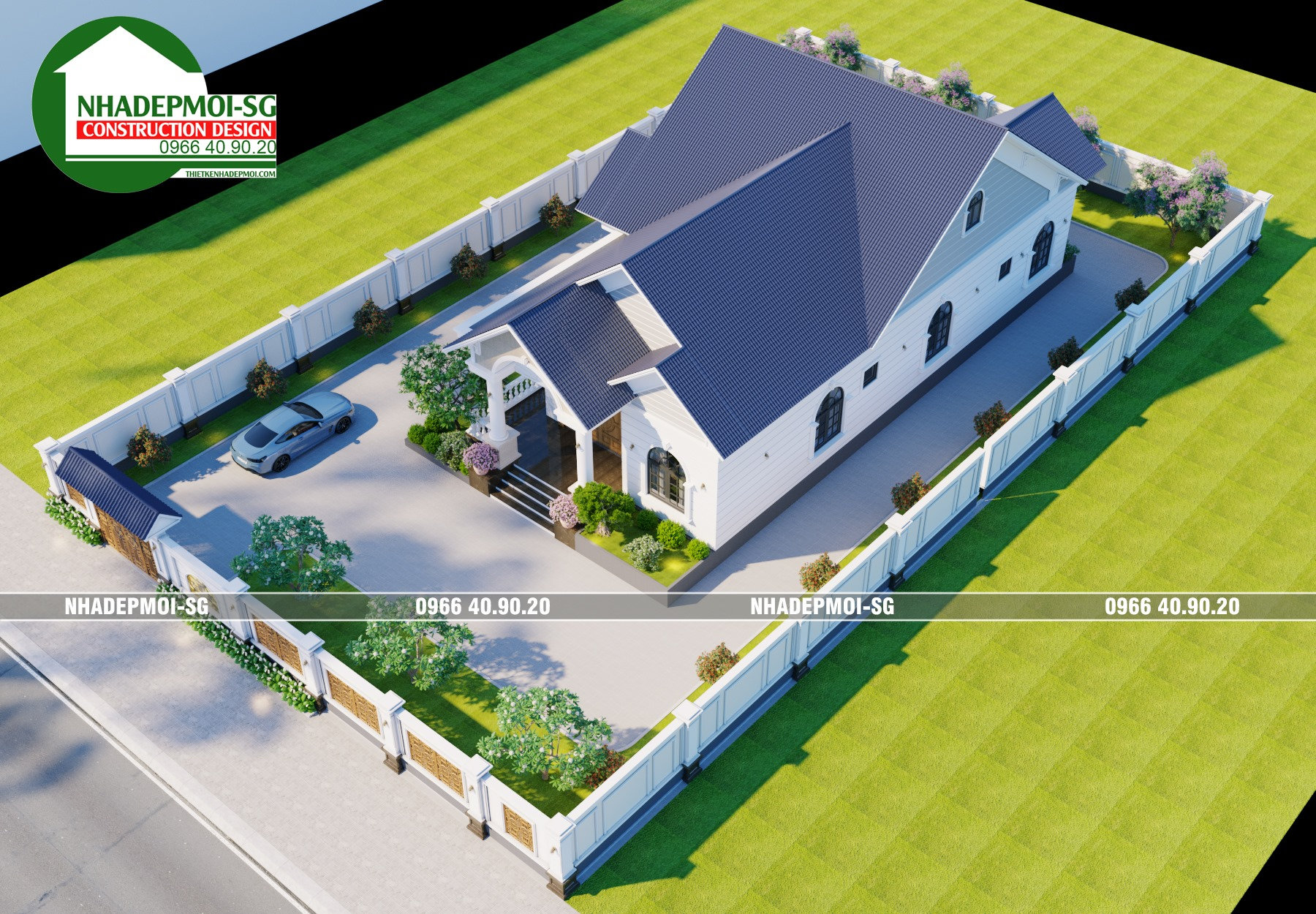 mẫu biệt thự vườn 1 trệt đẹp