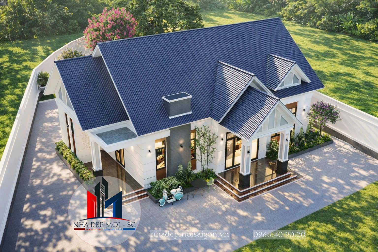 mẫu biệt thự vườn 1 trệt đẹp