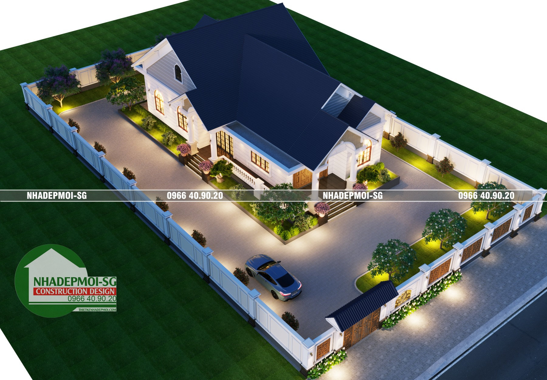 mẫu biệt thự vườn 1 trệt đẹp