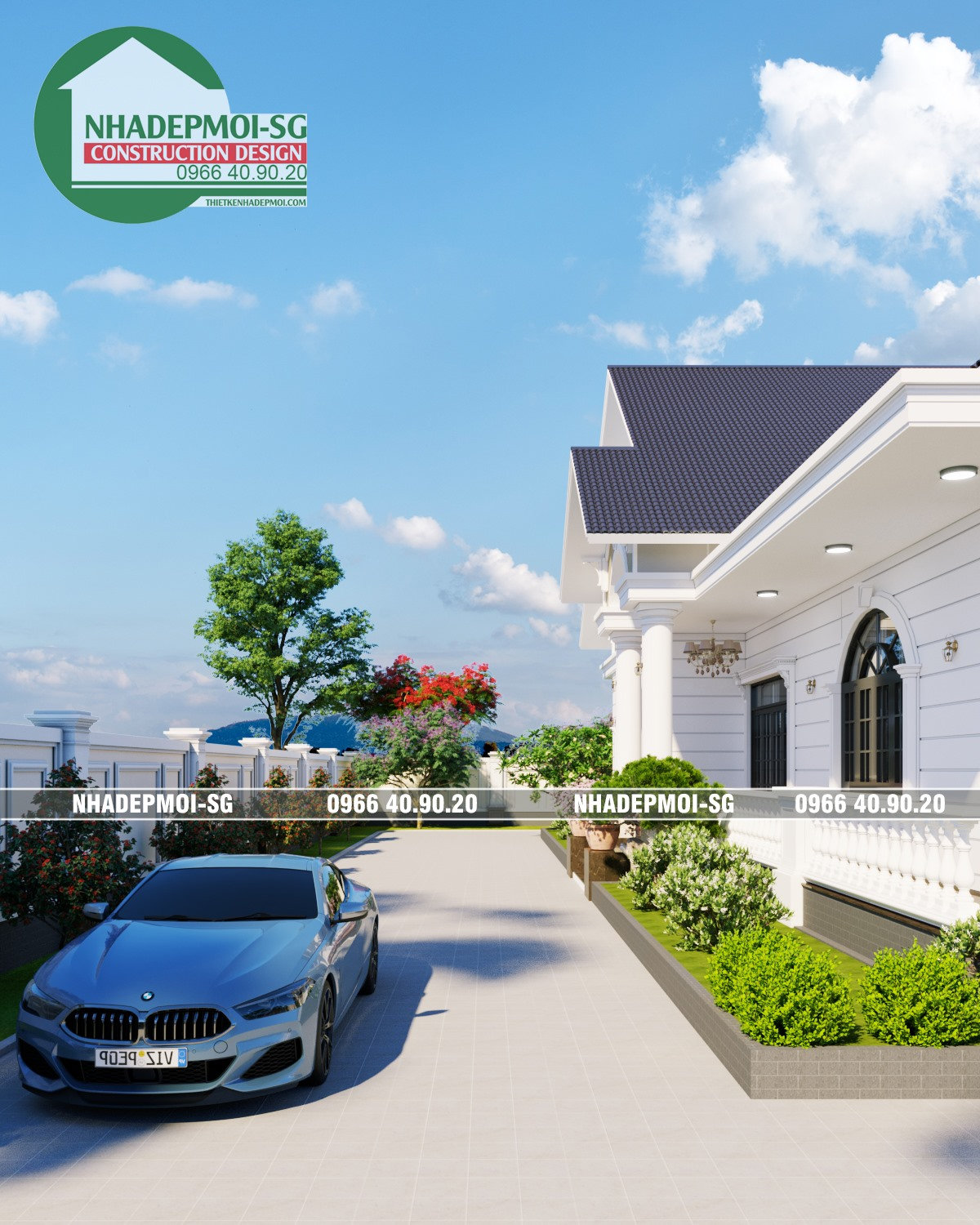 mẫu biệt thự vườn 1 trệt đẹp