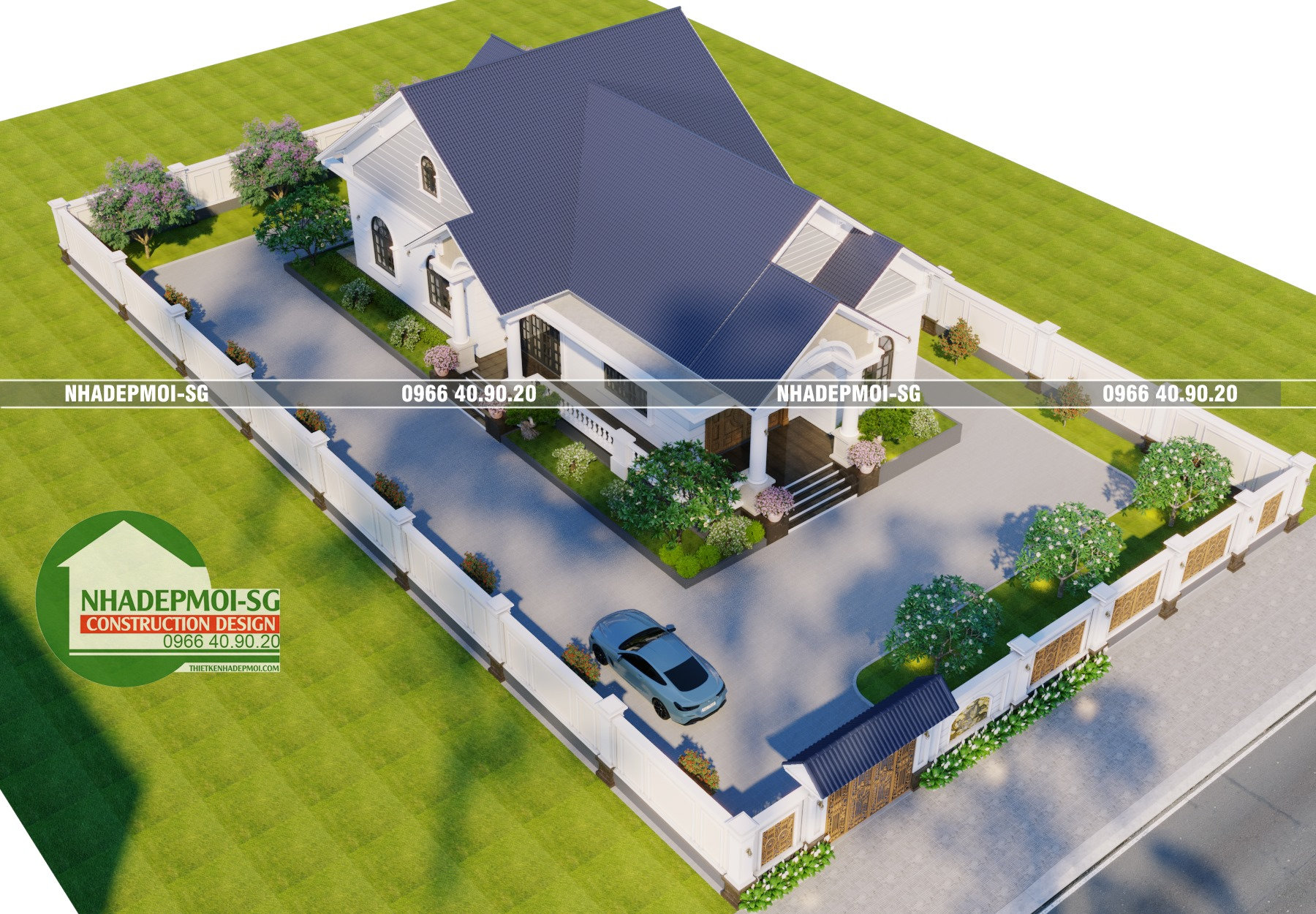 mẫu biệt thự vườn 1 trệt đẹp