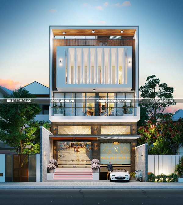 mẫu thiết kế nhà phố đẹp