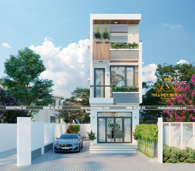 mẫu thiết kế nhà phố đẹp