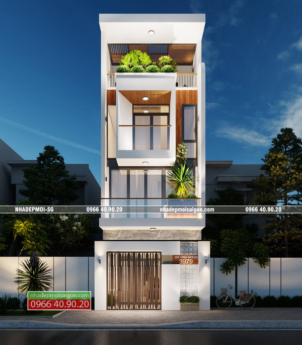 mẫu thiết kế nhà phố đẹp